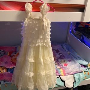 Girls ivory lace dress 6T